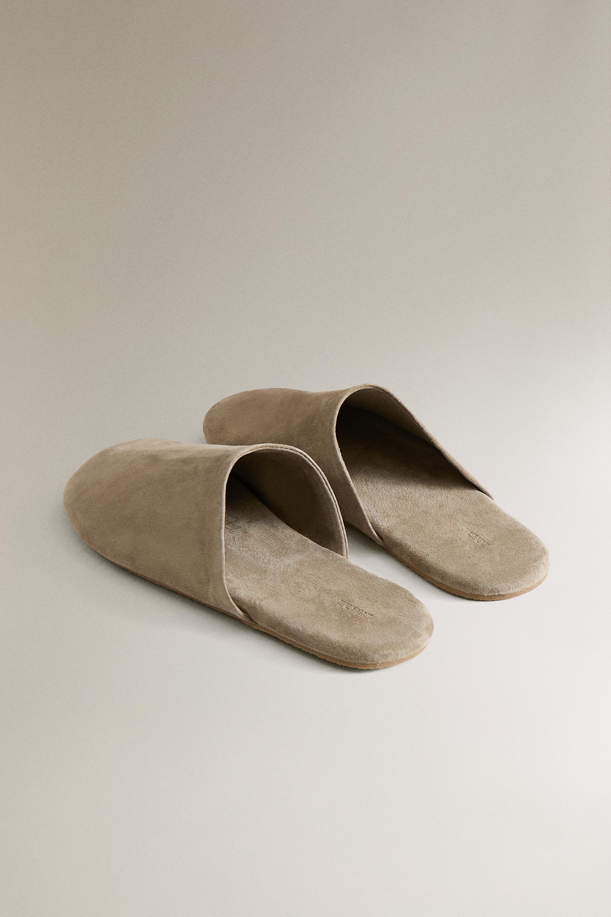LEATHER MULE SLIPPERS